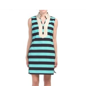Sail to Sable Striped Sleeveless Dress Size L